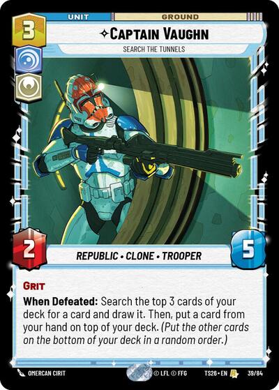 Captain Vaughn - Search the Tunnels - 39/84 - Rare - Twin Suns