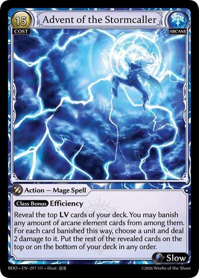 Advent of the Stormcaller - 297 - Super Rare - Radiant Origins