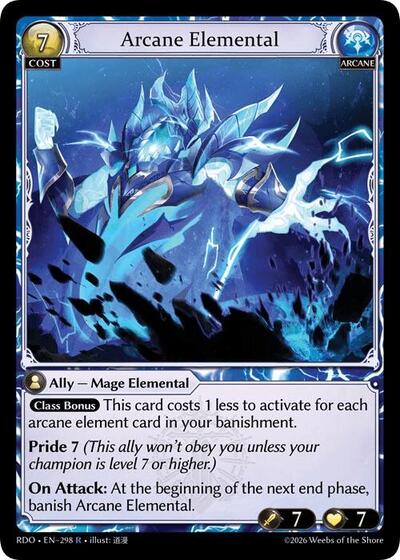 Arcane Elemental - 298 - Rare - Radiant Origins