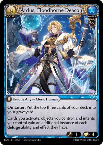 Ardus, Floodborne Deacon - 206 - Super Rare - Radiant Origins