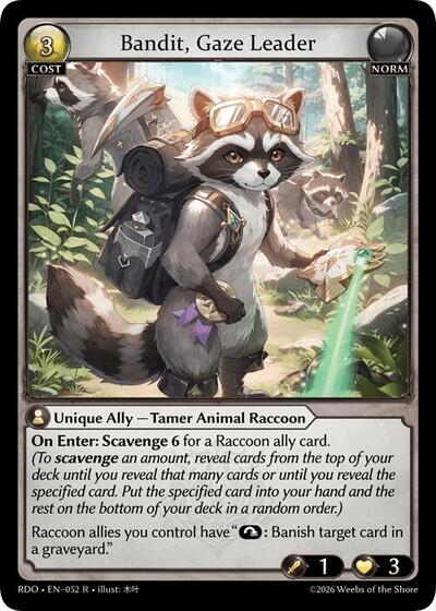 Bandit, Gaze Leader - 052 - Rare - Radiant Origins