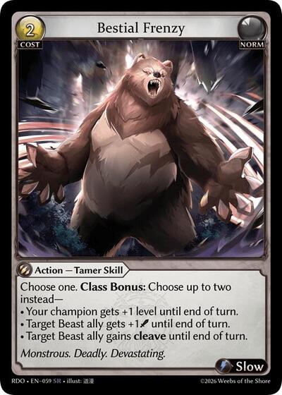 Bestial Frenzy - 059 - Super Rare - Radiant Origins