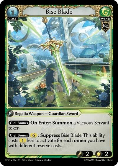 Bise Blade - 031 - Super Rare - Radiant Origins