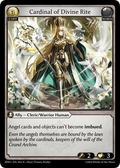 Cardinal of Divine Rite - 063 - Rare - Radiant Origins
