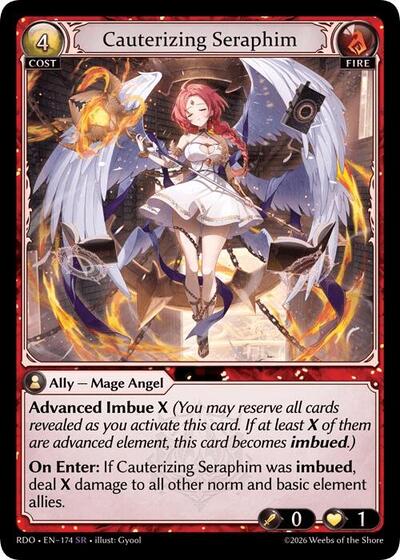 Cauterizing Seraphim - 174 - Super Rare - Radiant Origins