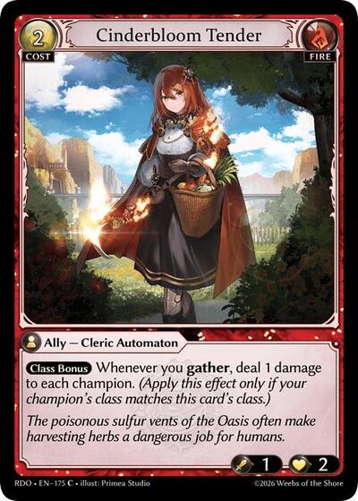 Cinderbloom Tender - 175 - Common - Radiant Origins