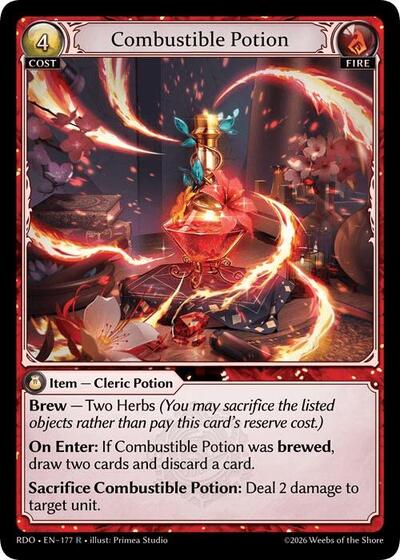 Combustible Potion - 177 - Rare - Radiant Origins