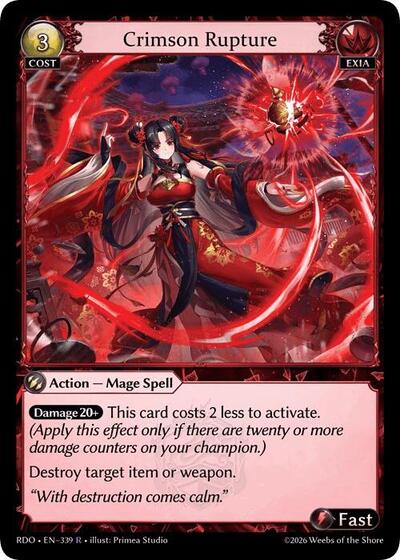 Crimson Rupture - 339 - Rare - Radiant Origins
