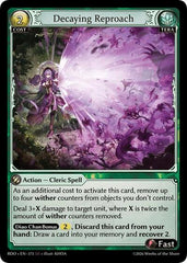Decaying Reproach - 375 - Super Rare - Radiant Origins