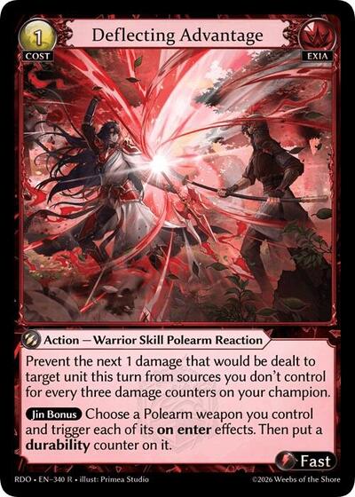 Deflecting Advantage - 340 - Rare - Radiant Origins