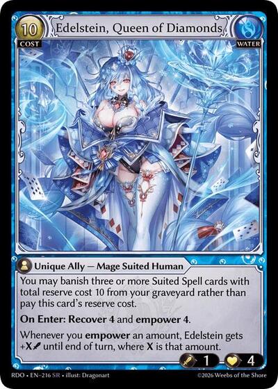 Edelstein, Queen of Diamonds - 216 - Super Rare - Radiant Origins