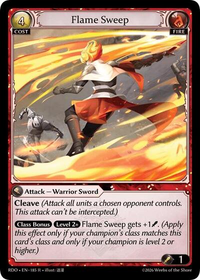 Flame Sweep - 185 - Rare - Radiant Origins