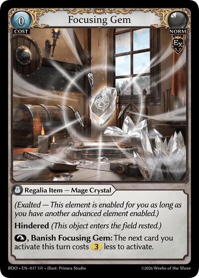 Focusing Gem - 017 - Super Rare - Radiant Origins
