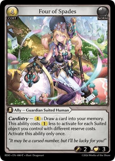 Four of Spades - 080 - Common - Radiant Origins