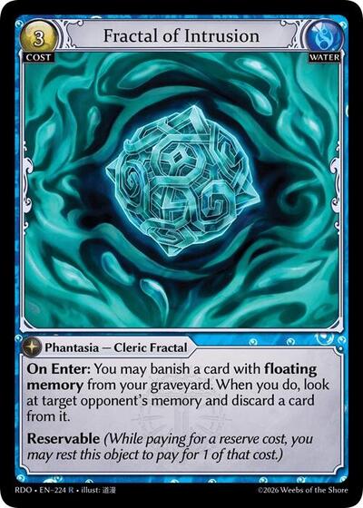 Fractal of Intrusion - 224 - Rare - Radiant Origins