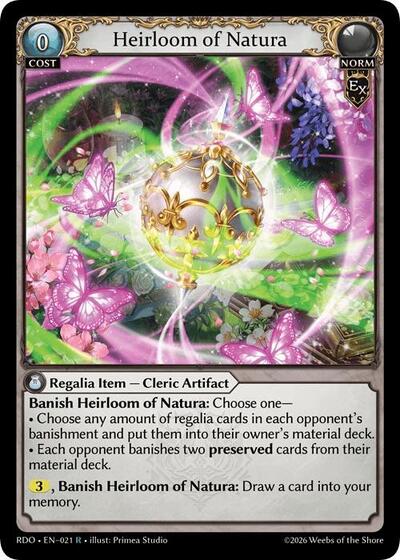 Heirloom of Natura - 021 - Rare - Radiant Origins