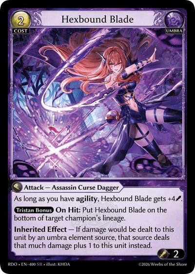 Hexbound Blade - 400 - Super Rare - Radiant Origins