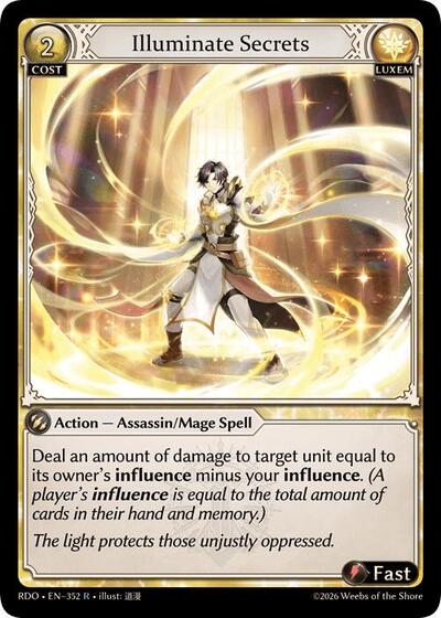 Illuminate Secrets - 352 - Rare - Radiant Origins