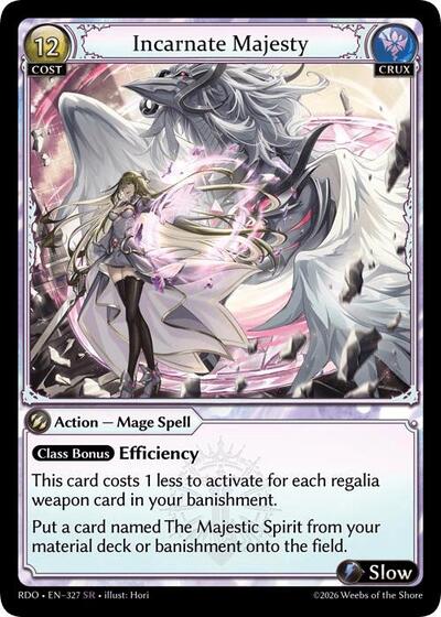 Incarnate Majesty - 327 - Super Rare - Radiant Origins