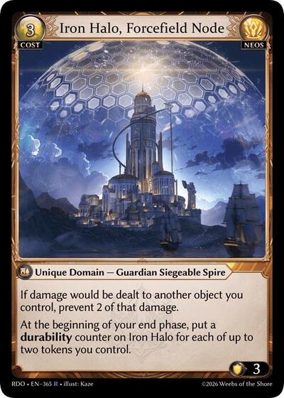 Iron Halo, Forcefield Node - 365 - Rare - Radiant Origins