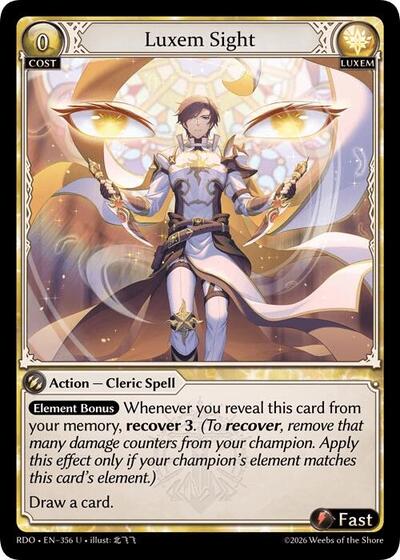 Luxem Sight - 356 - Uncommon - Radiant Origins