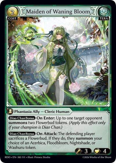 Maiden of Waning Bloom - 385 - Super Rare - Radiant Origins