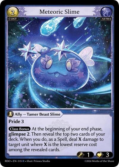 Meteoric Slime - 315 - Rare - Radiant Origins