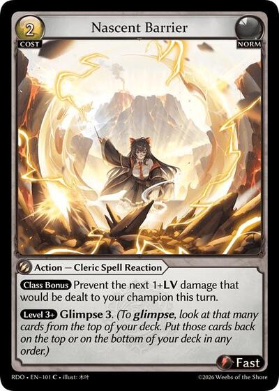 Nascent Barrier - 101 - Common - Radiant Origins