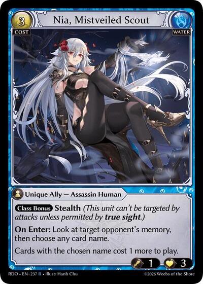 Nia, Mistveiled Scout - 237 - Rare - Radiant Origins