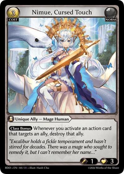 Nimue, Cursed Touch - 105 - Super Rare - Radiant Origins