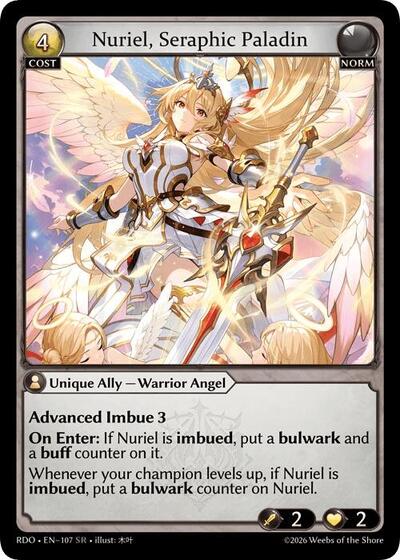 Nuriel, Seraphic Paladin - 107 - Super Rare - Radiant Origins