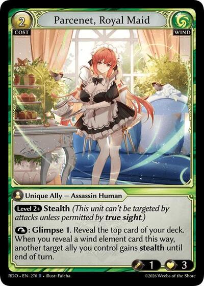 Parcenet, Royal Maid - 270 - Rare - Radiant Origins