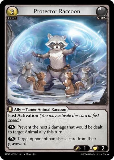 Protector Raccoon - 116 - Uncommon - Radiant Origins