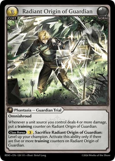 Radiant Origin of Guardian - 120 - Super Rare - Radiant Origins