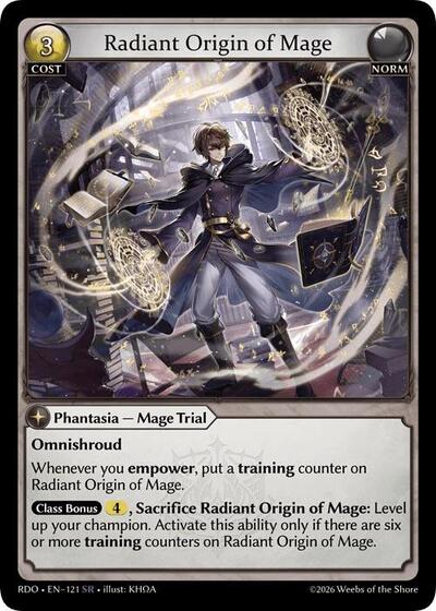 Radiant Origin of Mage - 121 - Super Rare - Radiant Origins
