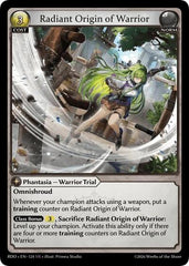 Radiant Origin of Warrior - 124 - Super Rare - Radiant Origins