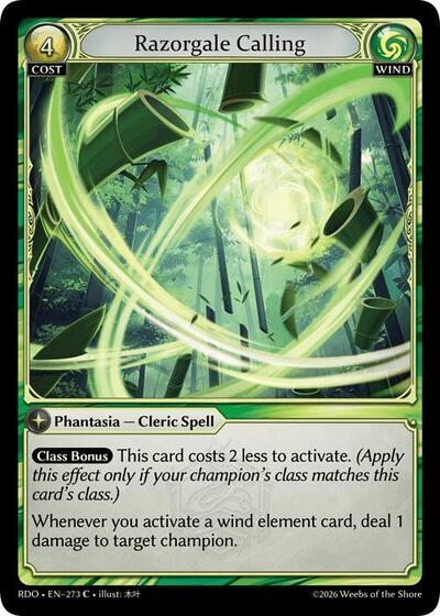 Razorgale Calling - 273 - Common - Radiant Origins