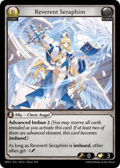 Reverent Seraphim - 130 - Rare - Radiant Origins