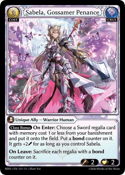 Sabela, Gossamer Penance - 331 - Super Rare - Radiant Origins