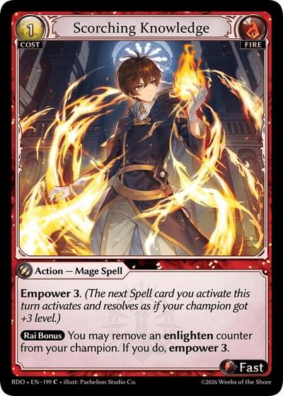 Scorching Knowledge - 199 - Common - Radiant Origins