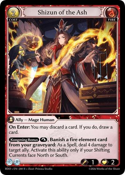 Shizun of the Ash - 200 - Rare - Radiant Origins