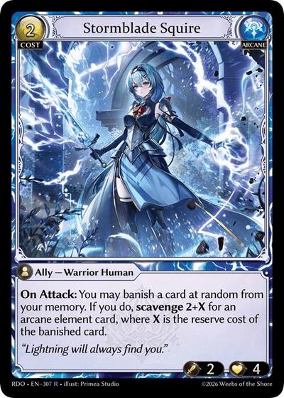 Stormblade Squire - 307 - Rare - Radiant Origins
