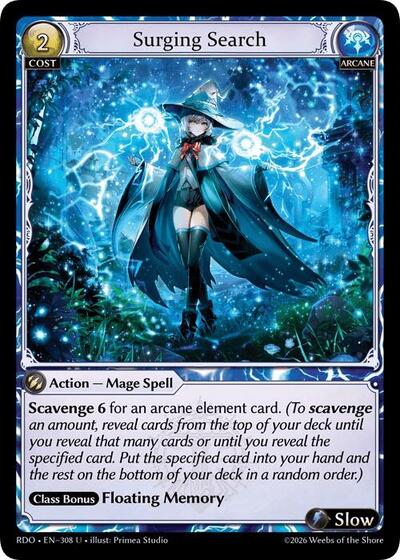 Surging Search - 308 - Uncommon - Radiant Origins
