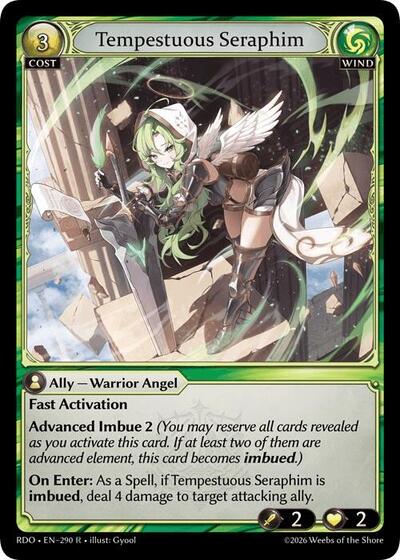 Tempestuous Seraphim - 290 - Rare - Radiant Origins