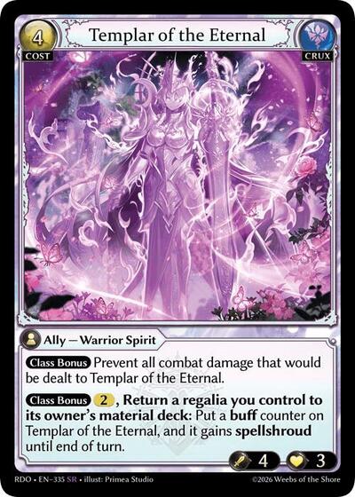Templar of the Eternal - 335 - Super Rare - Radiant Origins