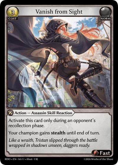 Vanish from Sight - 165 - Uncommon - Radiant Origins