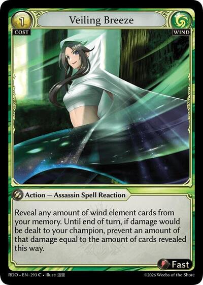 Veiling Breeze - 293 - Common - Radiant Origins