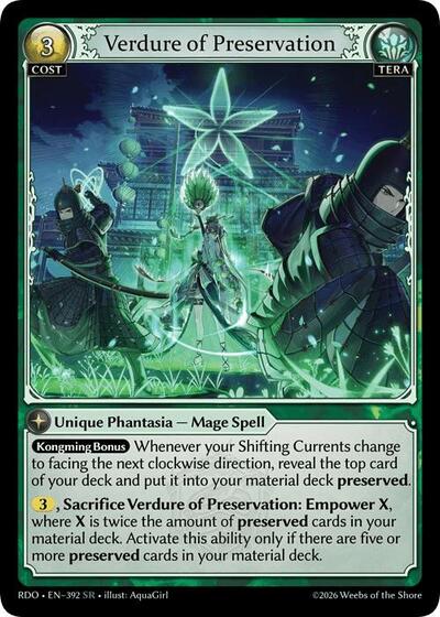 Verdure of Preservation - 392 - Super Rare - Radiant Origins