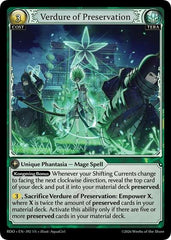 Verdure of Preservation - 392 - Super Rare - Radiant Origins
