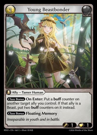 Young Beastbonder - 168 - Uncommon - Radiant Origins